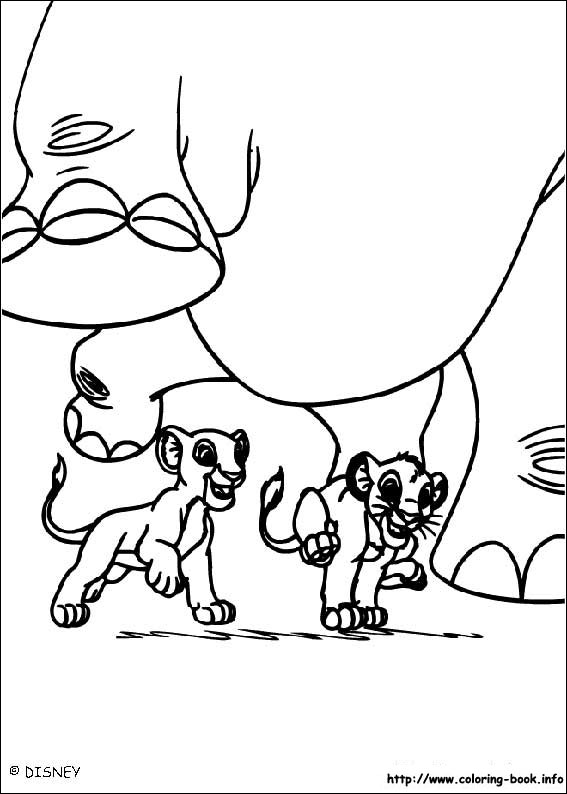 The Lion King coloring picture